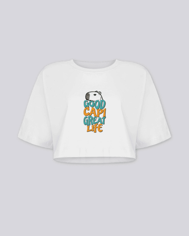 Capiseta Oversized – Good Capi, Great Life